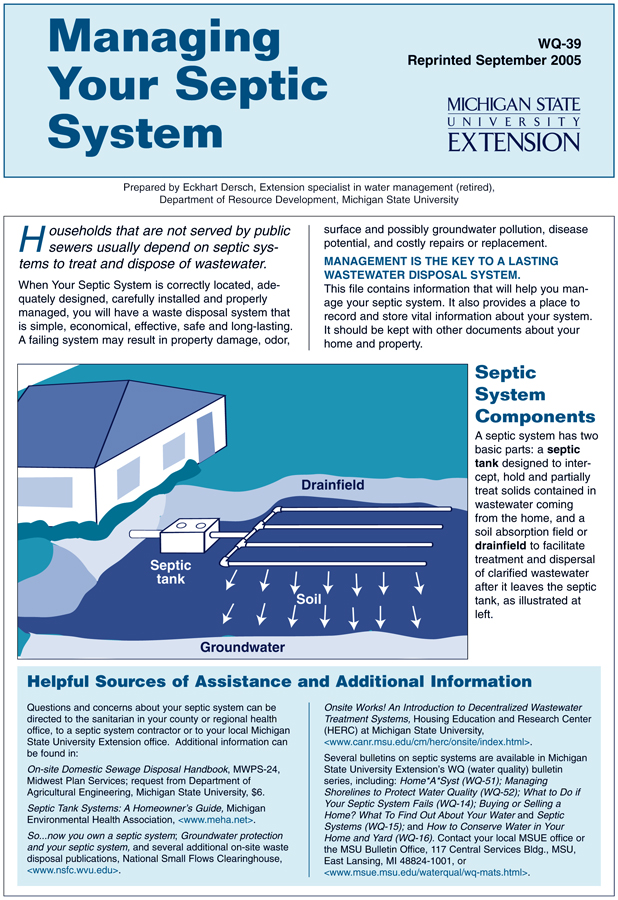 Managing a Septic System