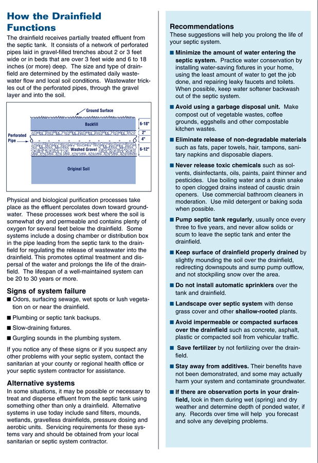 Managing a Septic System